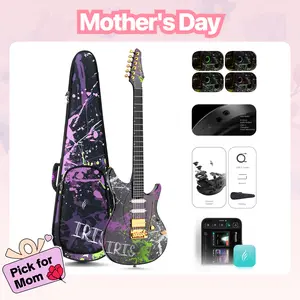 【Enya Inspire Electric Guitar】 39 Inch Smart Electric Carbon Fiber Guitarra with 15W Wireless Speaker, 20 Distinct Tones, Onboard Presets, Gig Bag, Charging Cable, Adjusting Wrench, mothersdaygift,tiktokshopstockup，#Summervibes