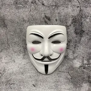 [Horror Cosplay Mask] 10 Masks V Monster Mask |   White Hacker Step Dance Mask, Horror Theme Movie Cosplay, Makeup Ball Dress up Prop, Unique Graduation Season Party Festival Accessories