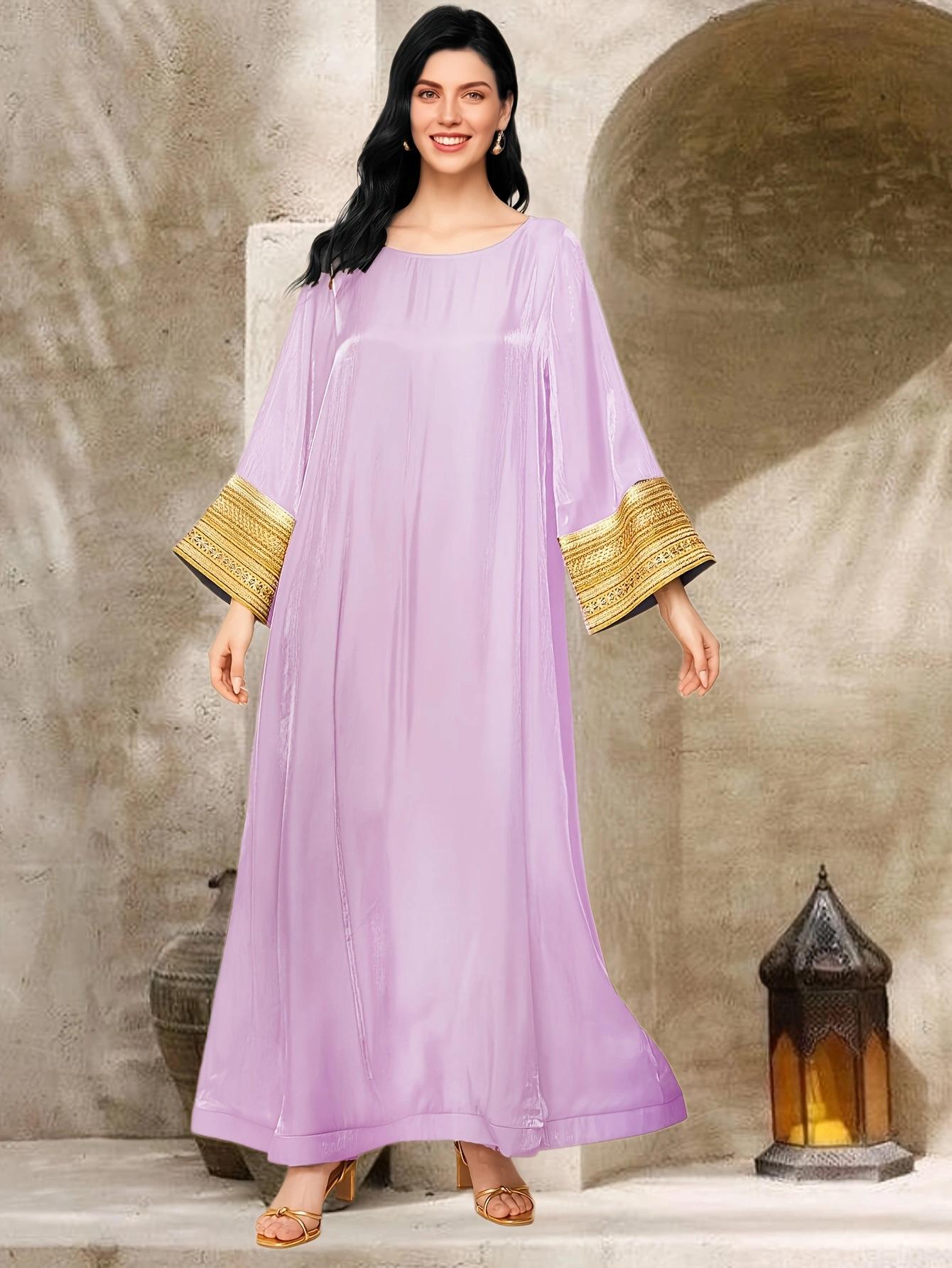 Arab Long Robe Jalabiya Muslim Saudi Abaya Women Party Dress Ramadan Dubai Eid Dresses Abayas Kaftan Islam