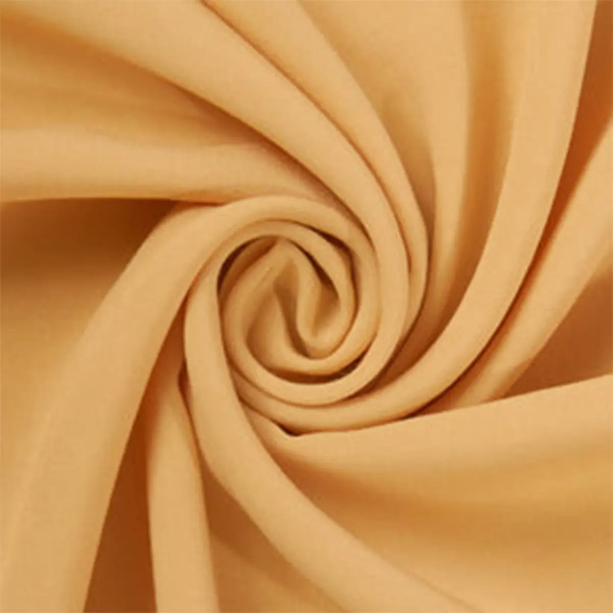 Tan Rayon Challis Fabric by the Yard | Lightweight 145 GSM