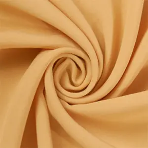 Tan Rayon Challis Fabric by the Yard | Lightweight 145 GSM