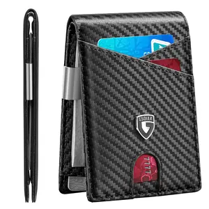 GSOIAX Men's Slim Bifold Wallet with Money Clip and RFID