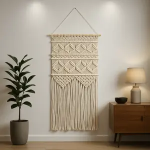Macrame Wall Hanging, Boho Wall Decor, Bohemian Home Decor, Cotton Macrame, Wall Art