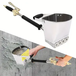 2024 Cement Mortar Sprayer Hopper 4 Jet Paint Wall Concrete Tool Stucco Gun Spray USA