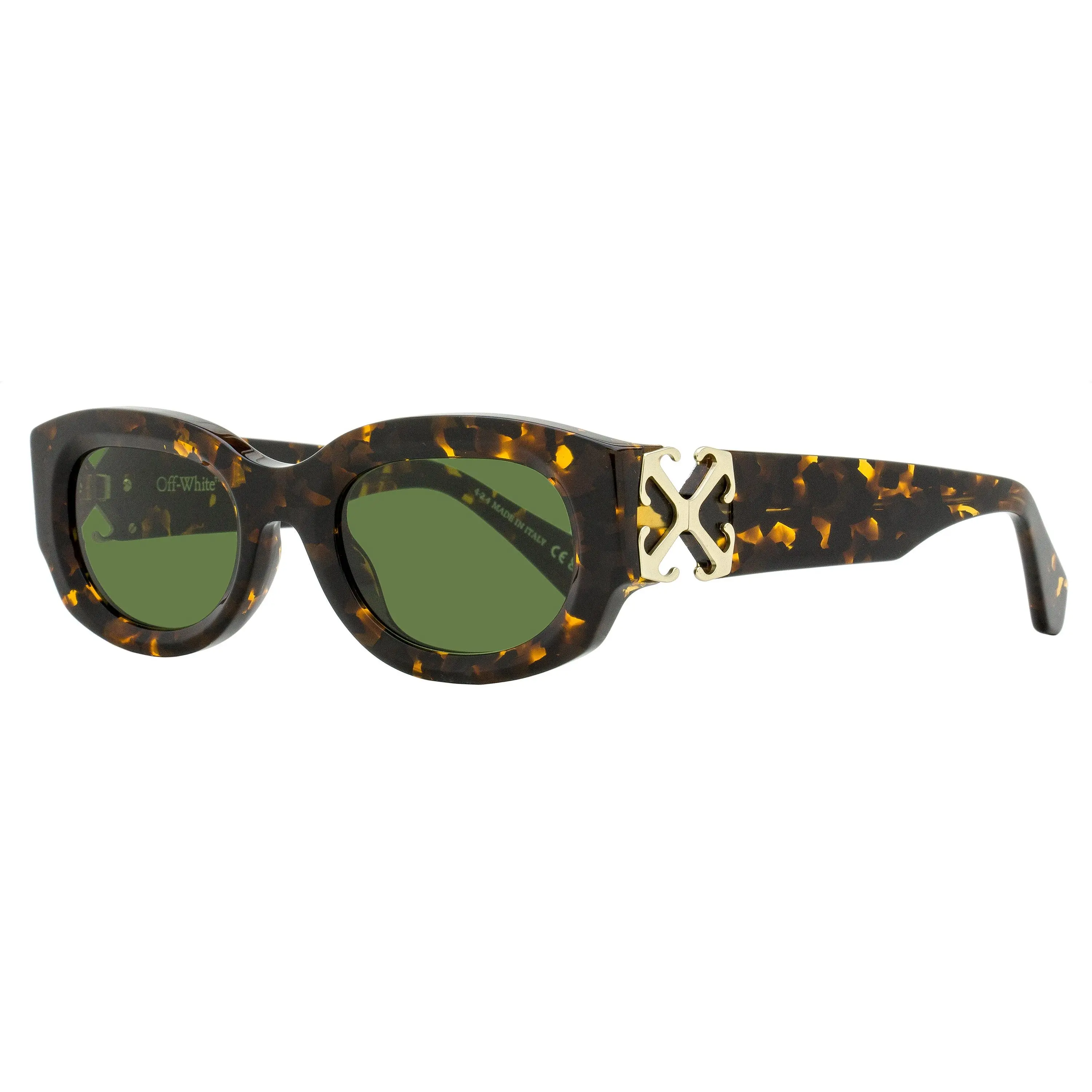 Off-White Oval Palmer Sunglasses OERI14E 6055 Havana 52mm