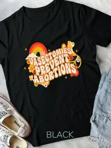 Vasectomies Prevent Abortions" Men's Fashion T-Shirt - Soft Cotton, Breathable & Lightweight, Crew Neck, Casual Summer Tee for Casual Attire