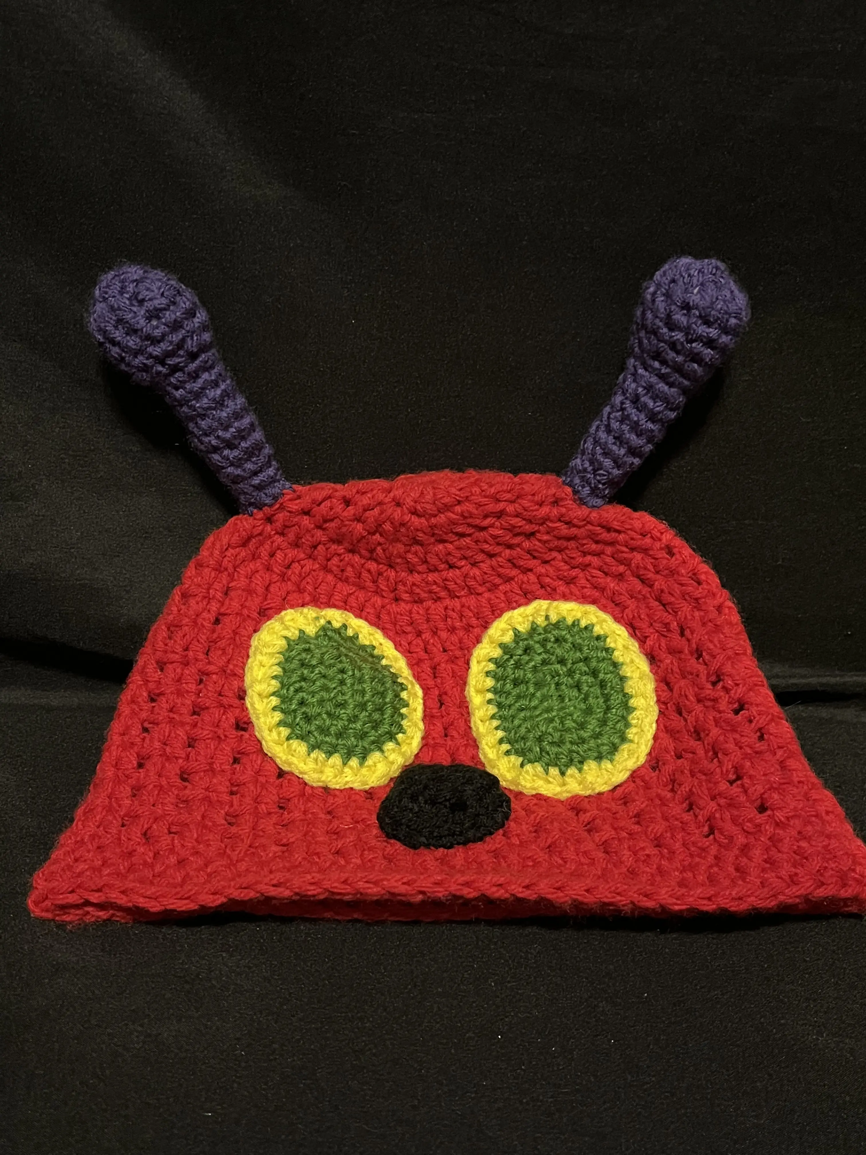 The Very Hungry Caterpillar Inspired Crocheted Beanie (Teen–Adult Size)