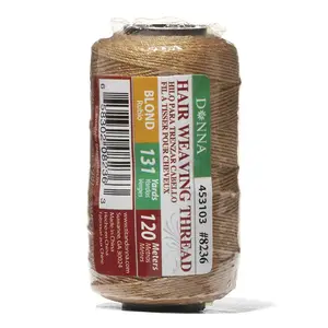 Donna Hair Weaving Thread Blonde 131 Yards for Sew-in Extensions Braids