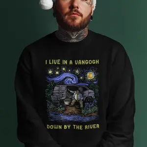 Funny Van Down By The River Shirt, St4rry Night Hoodie, M4tt F0l3y Tee, Christmas Gift