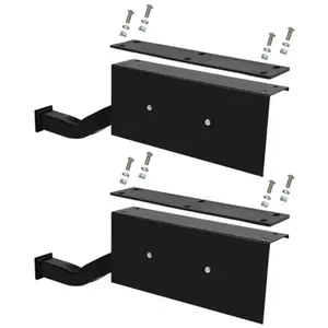 Half Fender Black Steel Rear Fender Brackets