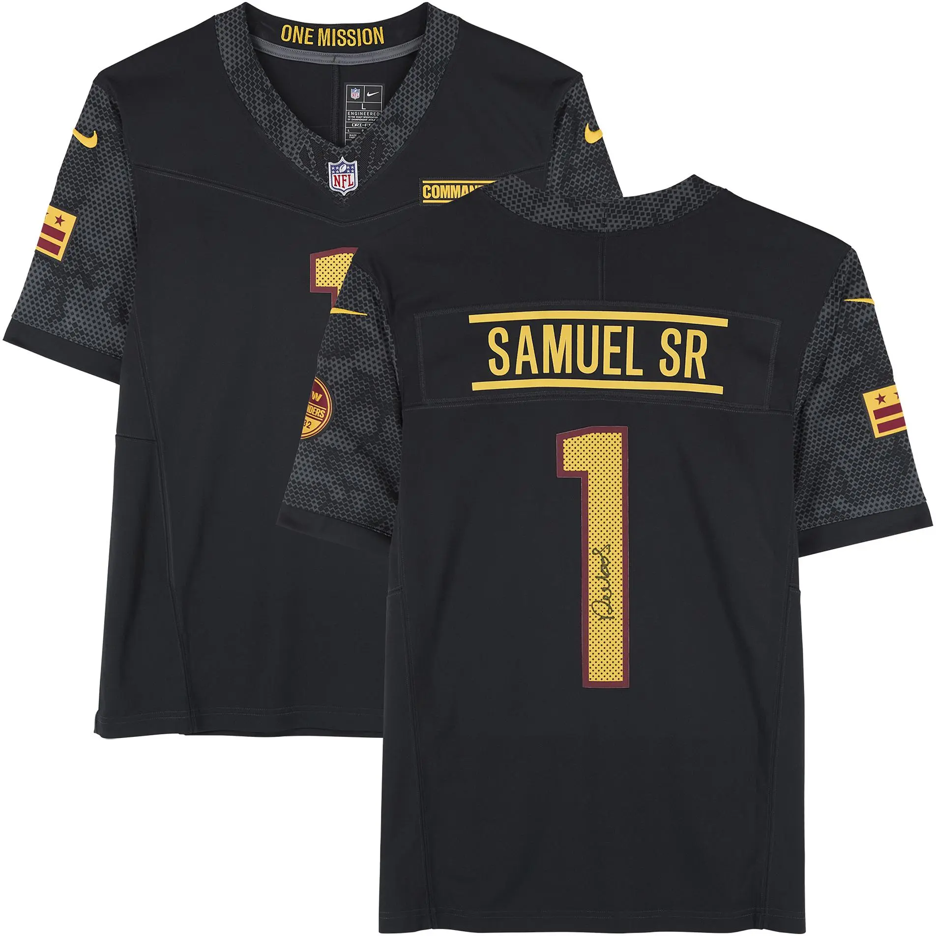 Deebo Samuel Washington Commanders Autographed Nike Black Limited Jersey - Fanatics Authentic Certified - NFL Memorabilia