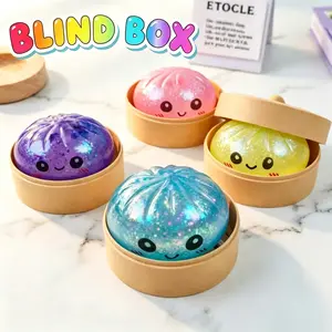 Extra Large Dumpling Squishy Stress Relief Toy, Soft TPR, Random Style, Valentine & Easter Gift for Kids Anime Design Silicone