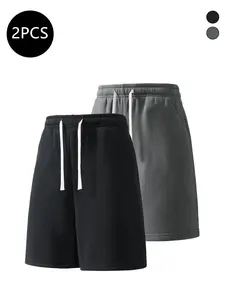 summervibes 2-pack men’s summer casual athletic shorts, loose straight cut, comfortable and breathable, suitable for running, fitness, training, and other outdoor activities