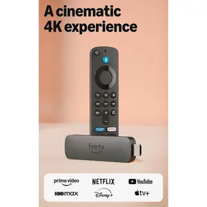 Amazon Fire TV Stick 4K plus (Newest Model) with Ai-Powered Fire TV Search, Wi-Fi 6, Stream Hundreds of Thousands of Movies and Shows, Free & Live TV, Find Shows Faster with Alexa+