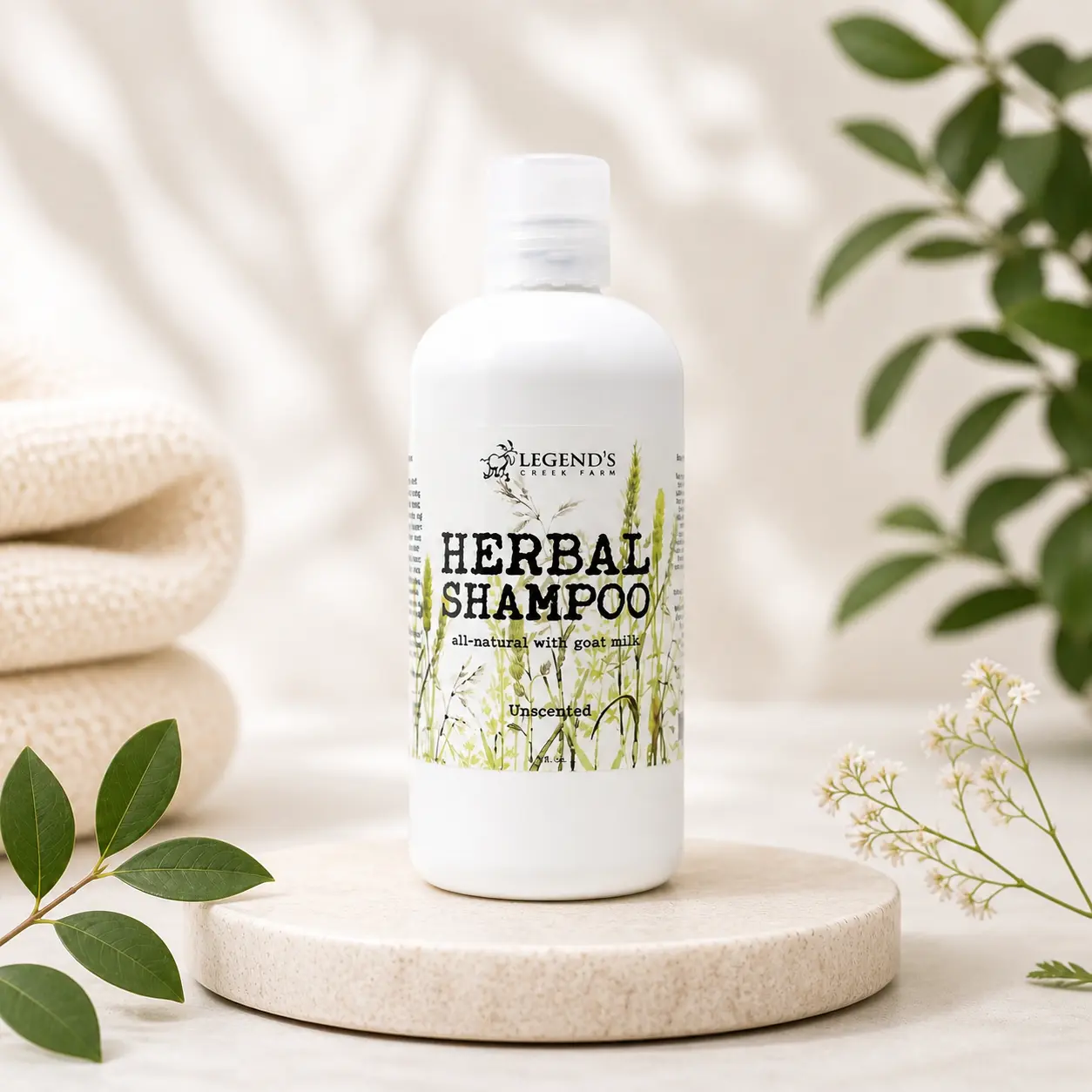 Goat Milk Shampoo: Unscented Fragrance-Free