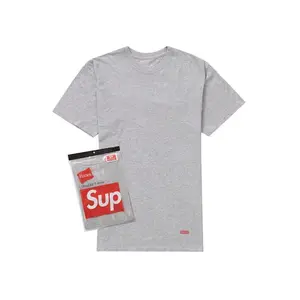 Supreme Hanes Tagless Tees (2 Pack) Heather Grey
