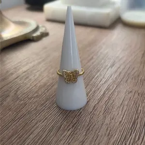 Gold Filled Butterfly Ring Adjustable - Elegant Design for Women