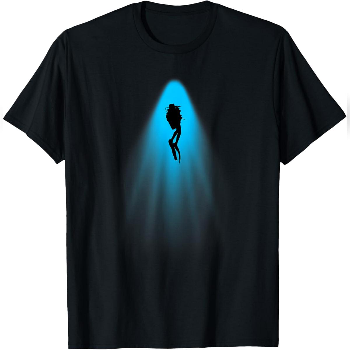 Scuba Diver - Ocean Underwater Scuba Diving Freediving T-Shirt Relaxed Fit Cotton T-Shirt