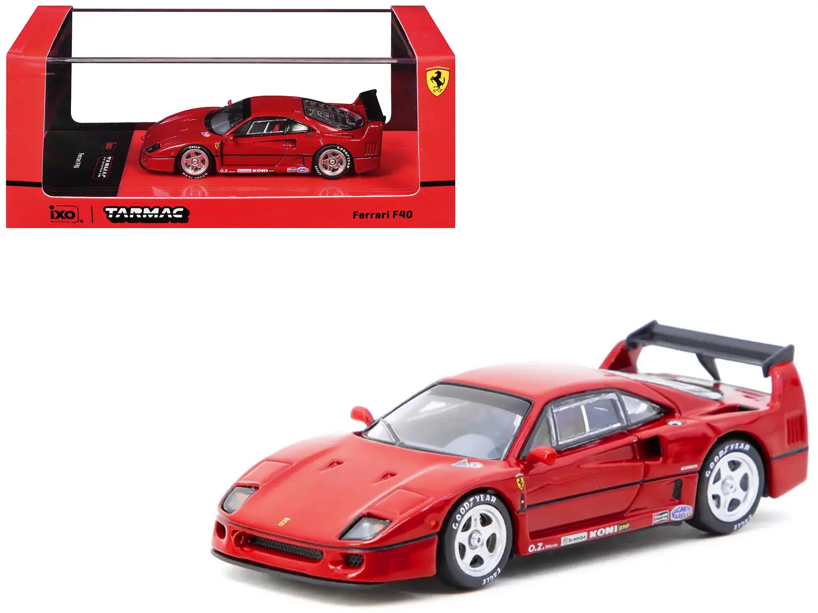Ferrari F40 Red "Road64" Series 1/64 Diecast Model Car by Tarmac Works