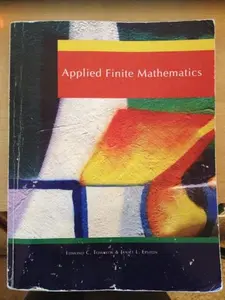 USED-APPLIED FINITE MATHEMATICS >CUSTOM< by Edmond C. Tomastik (Paperback)
