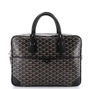 Pre-owned Goyard Canvas Coated Top Handle Bags Ambassade Briefcase Coated Canvas MM by Rebag