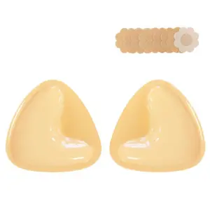KISWON 2026 New Model Newest Double-Sided Sticky BraInserts Adhesive Bra Pads Push up BreastEnhancers Pads Reusable Padded Uitra LiftInserts
