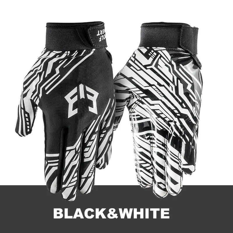 1 Pair American Football Gloves, Sticky Grip Breathable Design, for Men Women Rugby & Training & Competition Match Outdoor Game