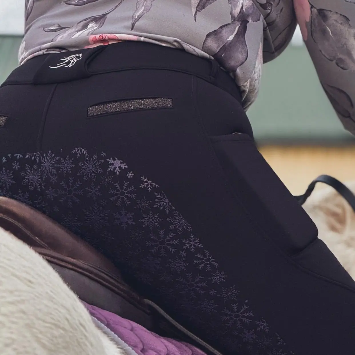 🔥 Flame Thermal Breech - Thick Fleece Lined, Full Seat in Midnight Black-new sizing