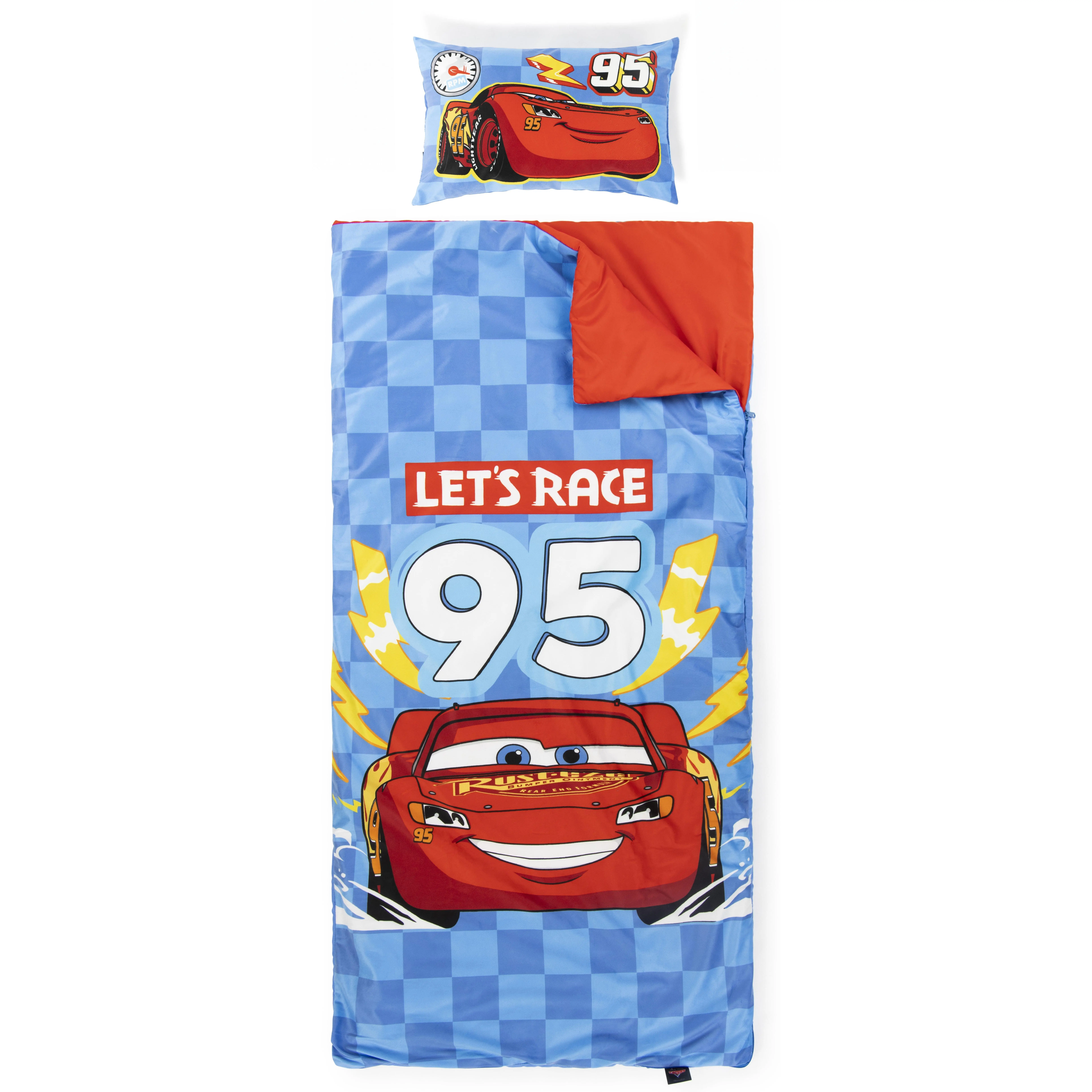 Jay Franco Kids Disney Cars 2 Piece Set Indoor Sleeping Bag for School and Sleepovers, Cars Sleeping Mat Jay Franco Kids Disney Cars 2 Piece Set Indoor Sleeping Bag for School and Sleepovers, Cars Sleeping Mat