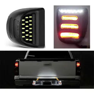 2x Full LED License Plate Tag Lights Red OLED Neon Tube Lamp Assemblies For Chevy Silverado Accessories 1500 2500 3500 Suburban Tahoe GMC Sierra 1500 2500 3500 Yukon XL Cadillac Escalade,6000K