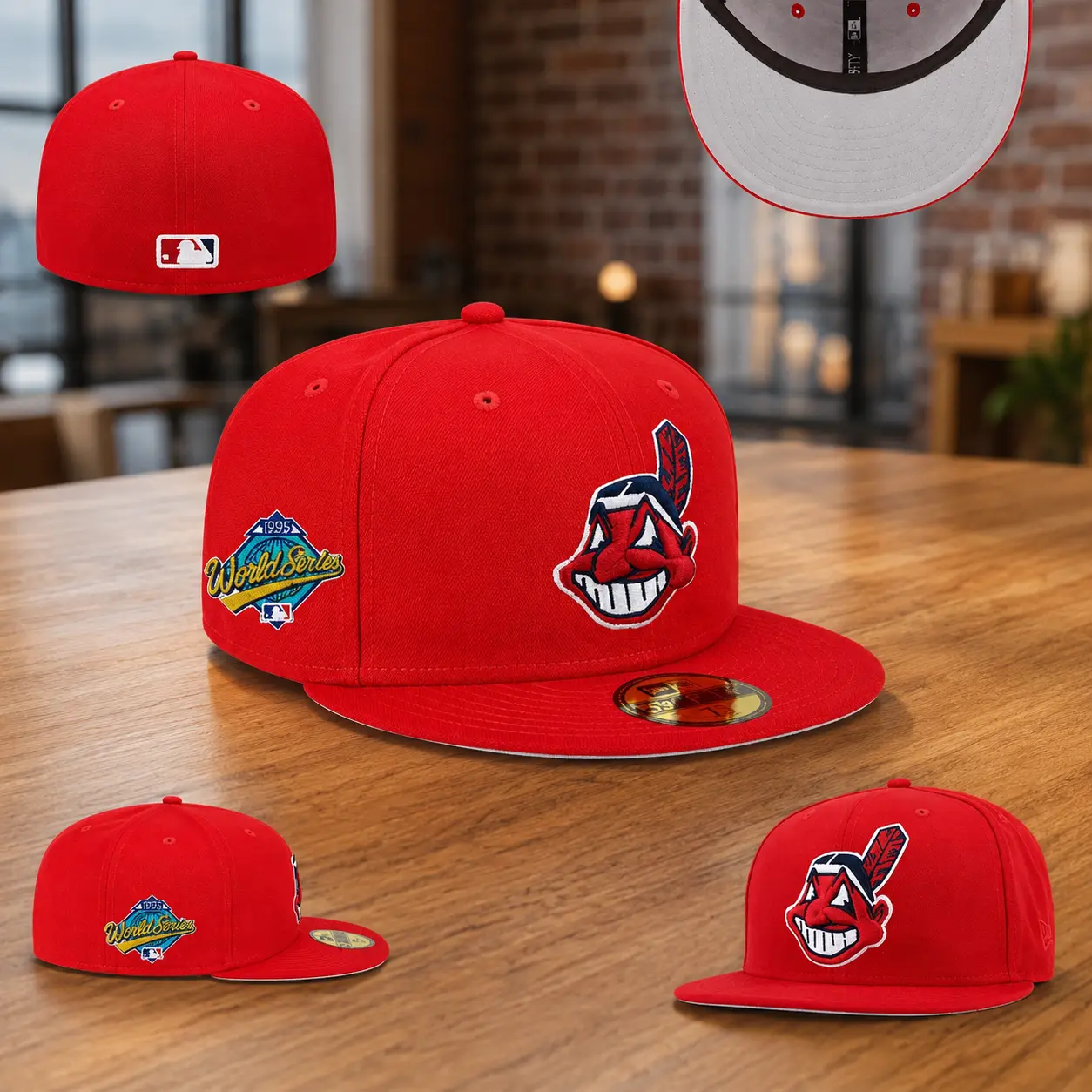 New Cleveland Indians Embroidery Baseball Era Hat 59FIFTY Flat edge Hat