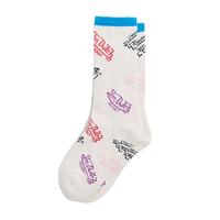 Von Dutch White Multi Logo Crew Socks