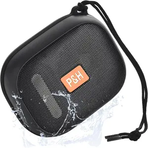 Portable  Speaker, Small Speakers  , IPX7   Speaker Suitable for in Bathroom, Pools, Boating and Hiking Black