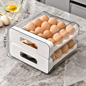 Egg Storage Box, Egg Holder, RefrigeratorEgg Storage Box, Kitchen Egg Organizer, Kitchen storage compartment for space-saving