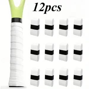 12-Pack Tennis Grip Tape, Sticky Racket Handle Wrap, Ideal for Pickleball & Other Sports Gear, Enhance Control & Performance