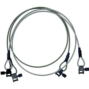 Packable & Snag-Free Shotgun Sling,Ultralight 2 Point Rifle Sling – PVC Coated Steel Gun Sling w/NeverLoose Crimps – Waterproof, Tri-lock Swivel, Minimalist Chest or Shoulder Carry for Hunting & Outdoors rifle rope strap steel core flipline universal ada