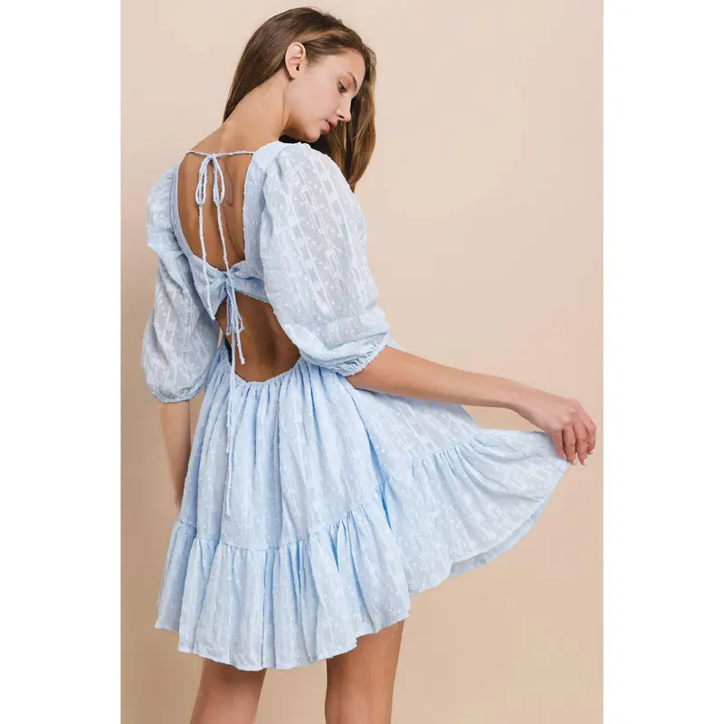 blue babydoll dress