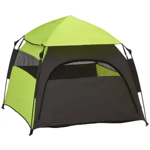 [SOIYELIFE] Green Extra Large Pop-Up Dog Tent - Portable Waterproof Shelter with Carry Bag, for Beach, Camping & Backyard Adventures Outdoor use