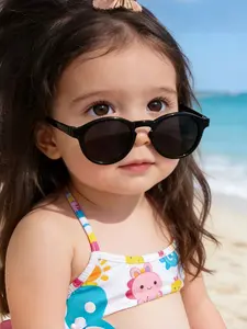 Uv400 Sunglasses with Anti-Drop Strap, Unisex Baby Shades, Travel Essential Sun Protection Glasses for Kids