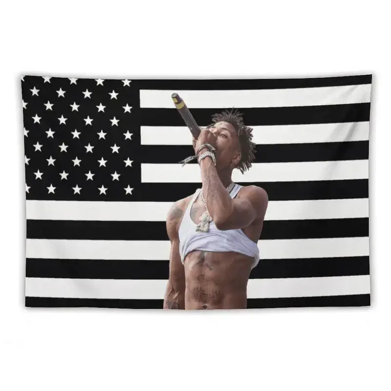 YoungBoy Never Broke Again Synthetic Print Polyester Tapestry - Concert Poster Banner, Teen Home Bedroom Decor Collectibles, Decoration Items, Summervibes Dormitory Wall Accent