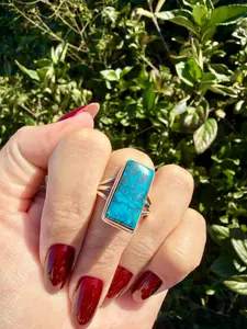 Chrysicola - Size 10.75  Natural Crystal Jewelry 3