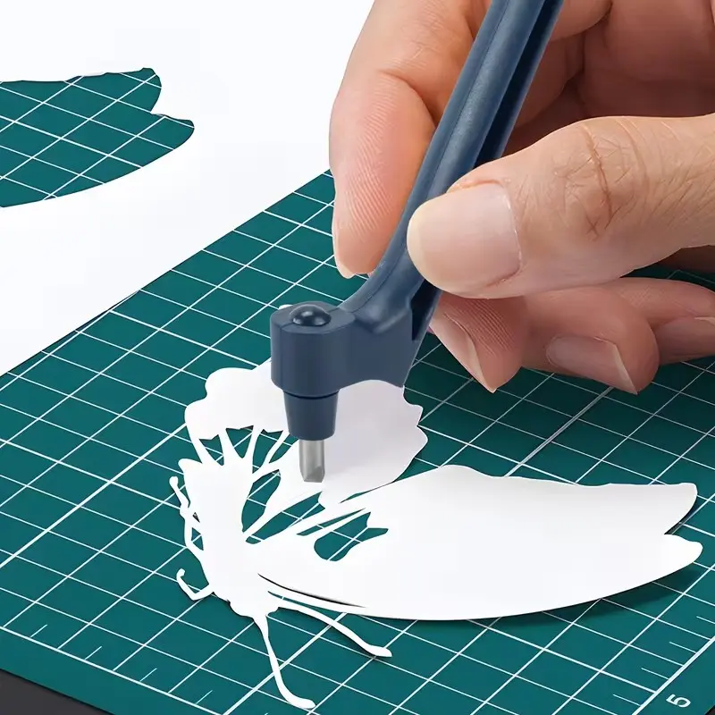 Handheld Paper Cutting Tool, 360 Degree Rotating Craft Knife, Precision Carving Blade, Ideal for DIY Projects, Artistic Crafts, Paper Cutters