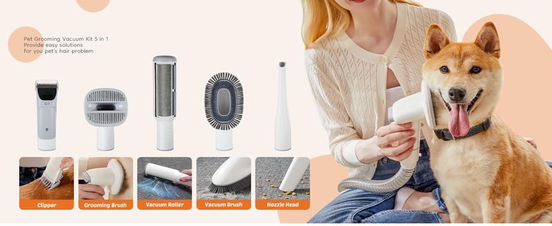 【Deal】Sweet Furniture Professional Pet Grooming Vacuum Kit with Cordless Low Noise Dog Clippers and 5 Groomer Tools for Cats and Dogs 【Deal】Sweet Furniture Professional Pet Grooming Vacuum Kit with Cordless Low Noise Dog Clippers and 5 Groomer Tools for Cats and Dogs