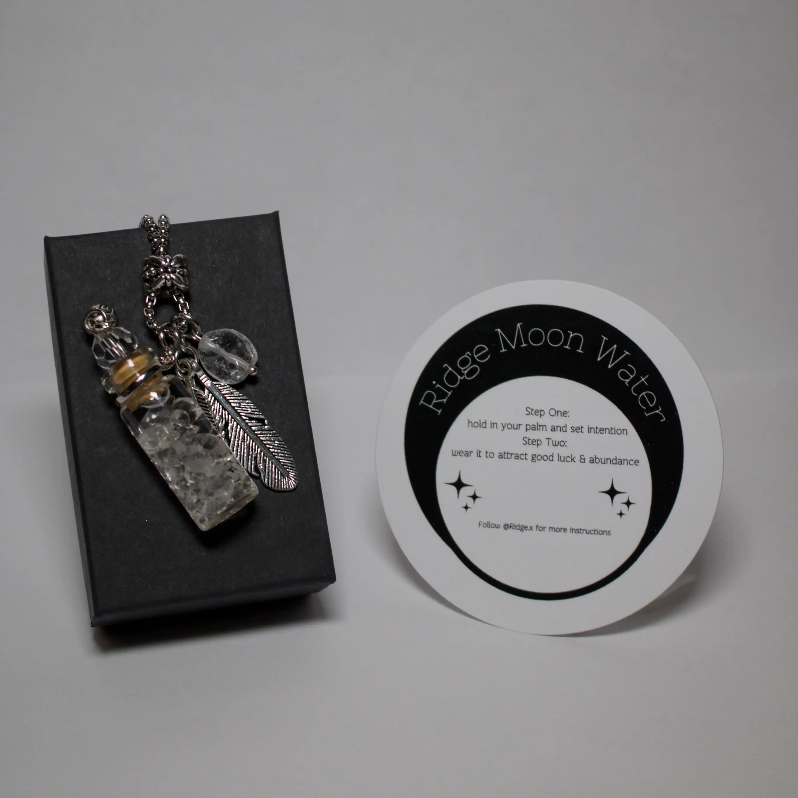 2.0 Quartz Moon Water Necklace