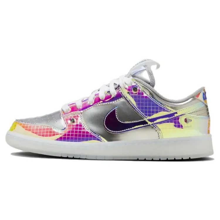 Nike Dunk Low Be True Hyperflat Unisex Casual Skate Shoes - Silver, Style Code FN8882-001