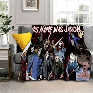 Friday the 13th (14) Printed plush blankets are suitable for all seasons, soft and comfortable for sofas, mattresses, offices, outdoor use, camping, travel, and home use. Perfect for Black Fr