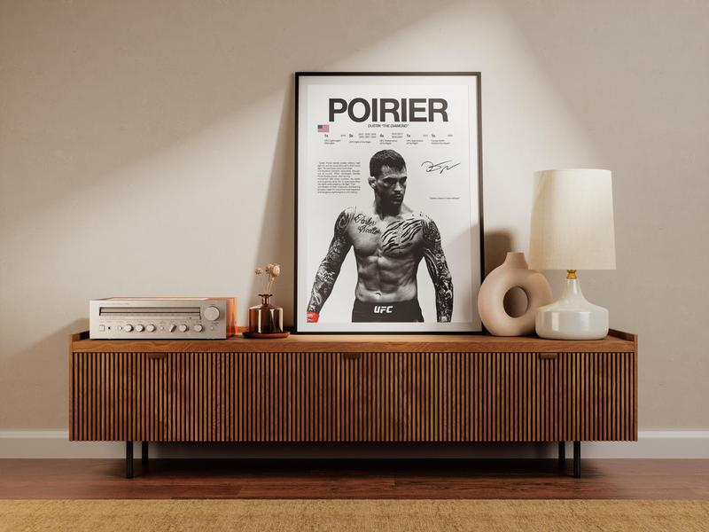 Dustin Poirier Poster, Ufc Wall Print, MMA Digital Download, Ufc Fighter Printable, Poirier Champion Print, Lightweight Ufc Gift Decor Photo