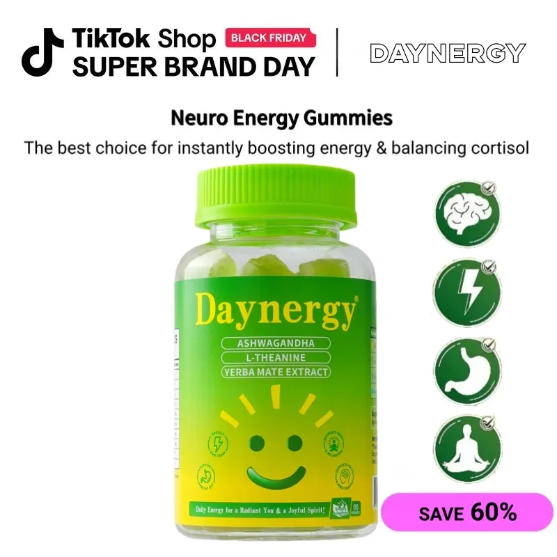 Energy, Nerve Health & Vitality Magnesium Complex Supplement – Stress Relief, Mental Relaxation and Cortisol Balance Support with Ashwagandha, Vitamin B, Magnesium & L-Theanine Men’s & Feminine Probiotic Gummies – Daily Health Supplement