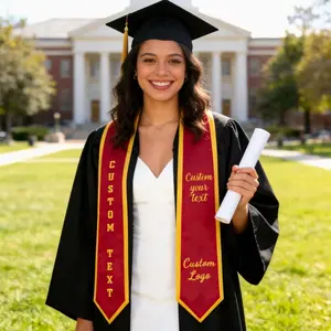 Custom Text Logo Graduation Stole, Your Design Stoles Gradute Sash Class of 2026