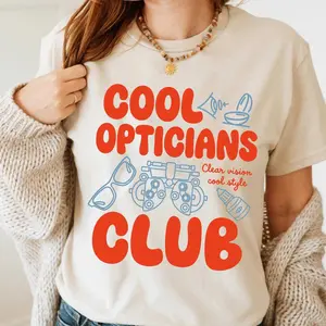 Cool Opticians Club Tshirt, Optometry Sweatshirt, Ophthalmology Sweater, Eye Doctor Crewneck, Gift For Her